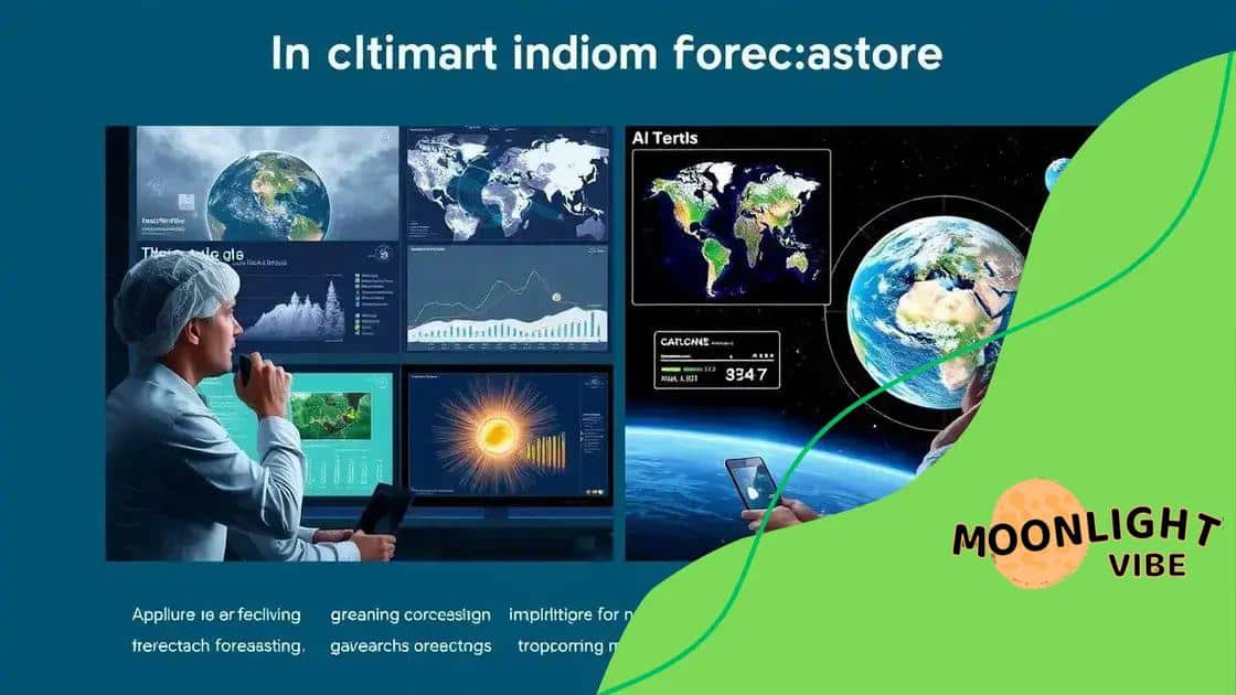 Real-world applications of AI in climate forecasting