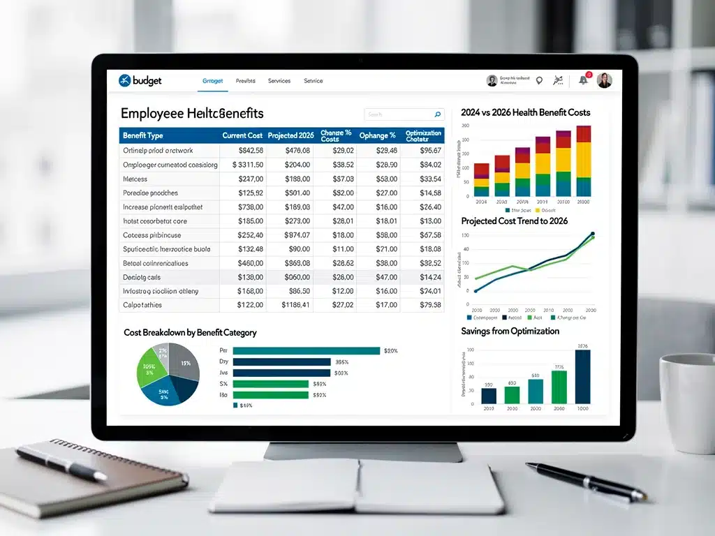 Cost analysis and financial projections for 2026 employee health benefits