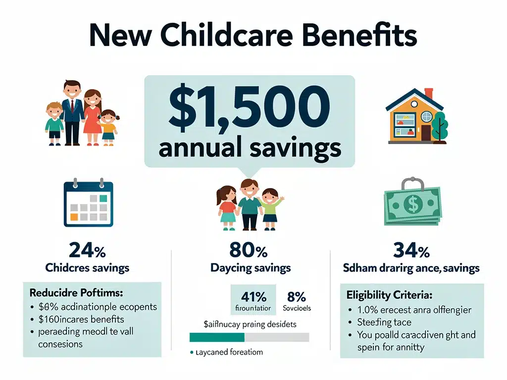 Infographic detailing 2026 childcare benefit eligibility