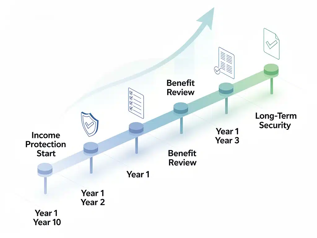Long-term financial planning associated with Social Security disability benefits