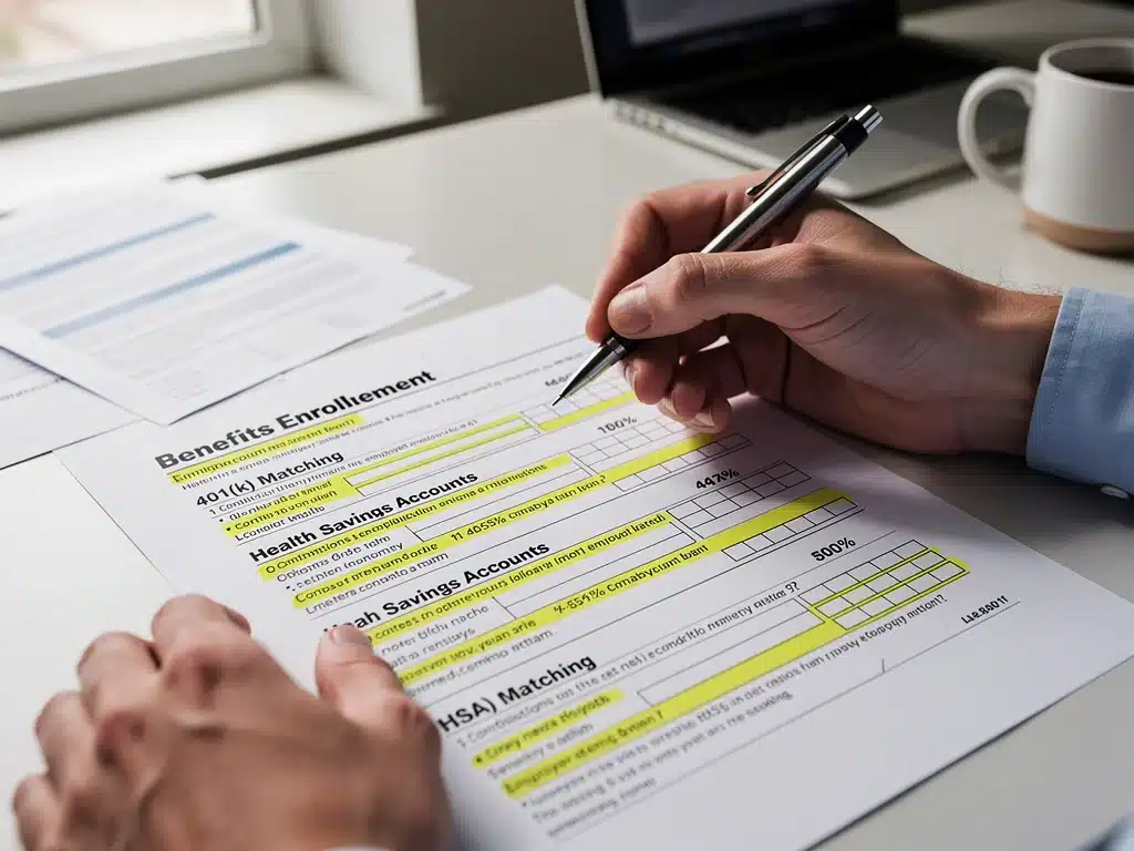 Reviewing benefits enrollment form for optimal choices